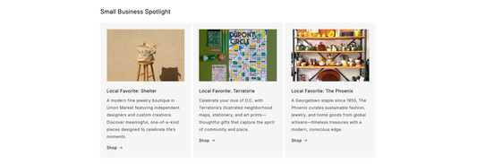Homepage Listing