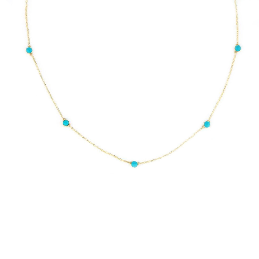 Turquoise Station Necklace